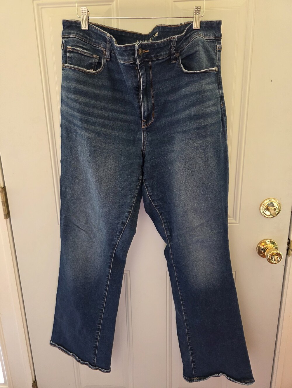 American Eagle Outfitters Dark Blue Flare Jeans Size 18